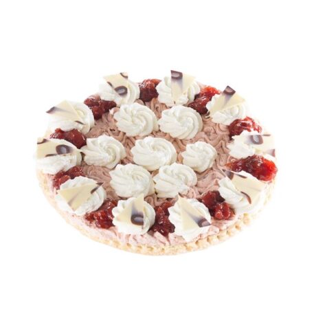 Aardbeien bavarois vlaai