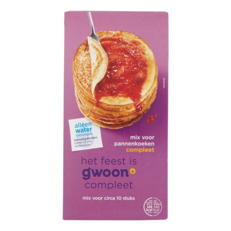 G'woon Pannenkoekenmix compleet 400 gr